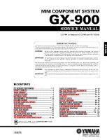 Yamaha GX-900 - Service Manual 